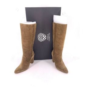 Vince Camuto Coranna Brown Suede Tall  Boot 8.5 M